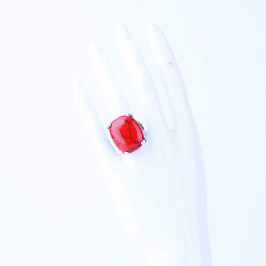 Boho ring - Red