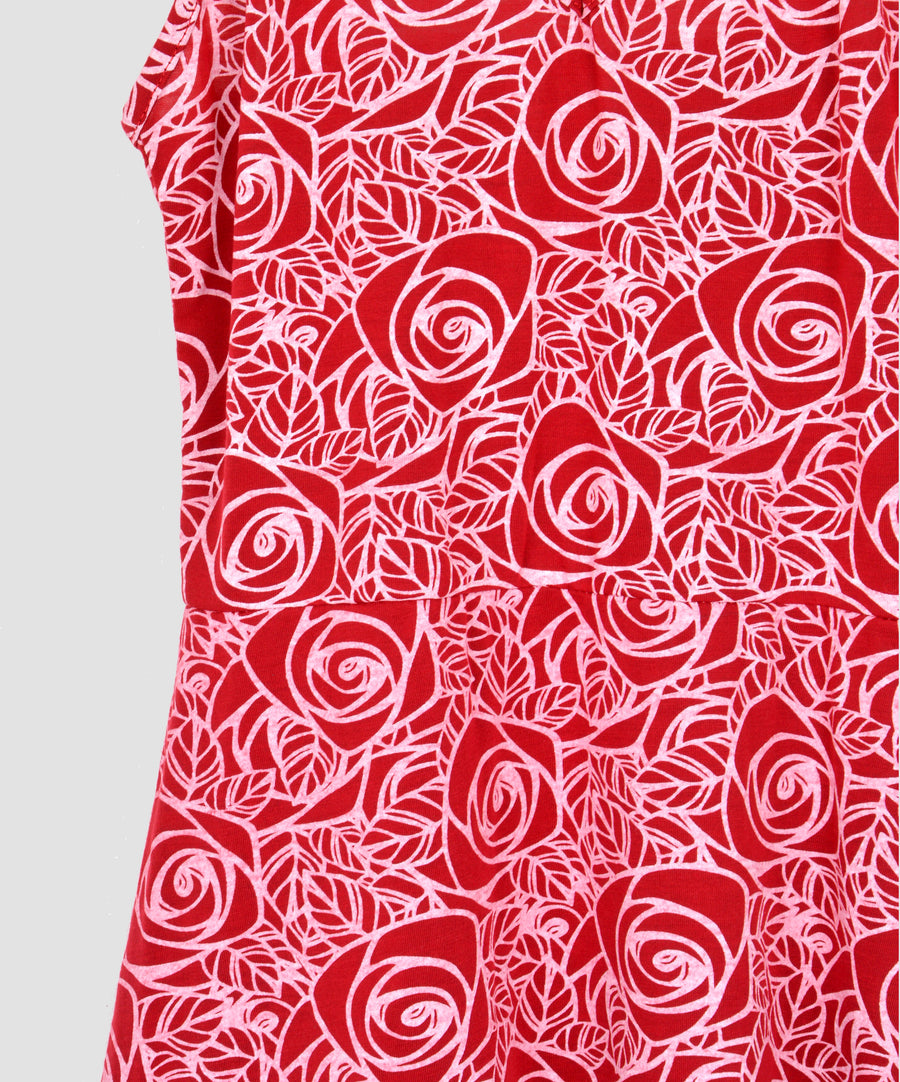 Bubble Dress - Rose | Red