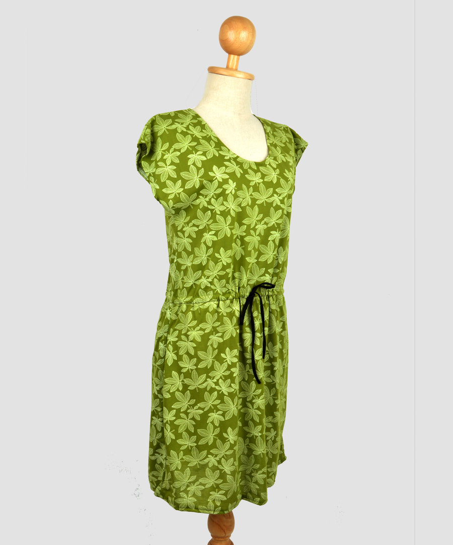 Bubble Dress - Chestnut leaf | Green
