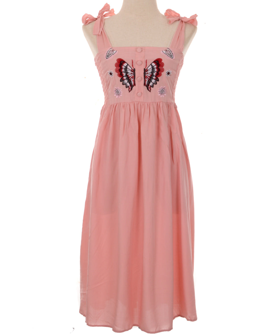 Embroidered dress - Pink