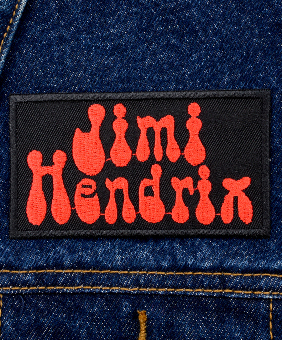 Jimi Hendrix mintás hímzett felvarró