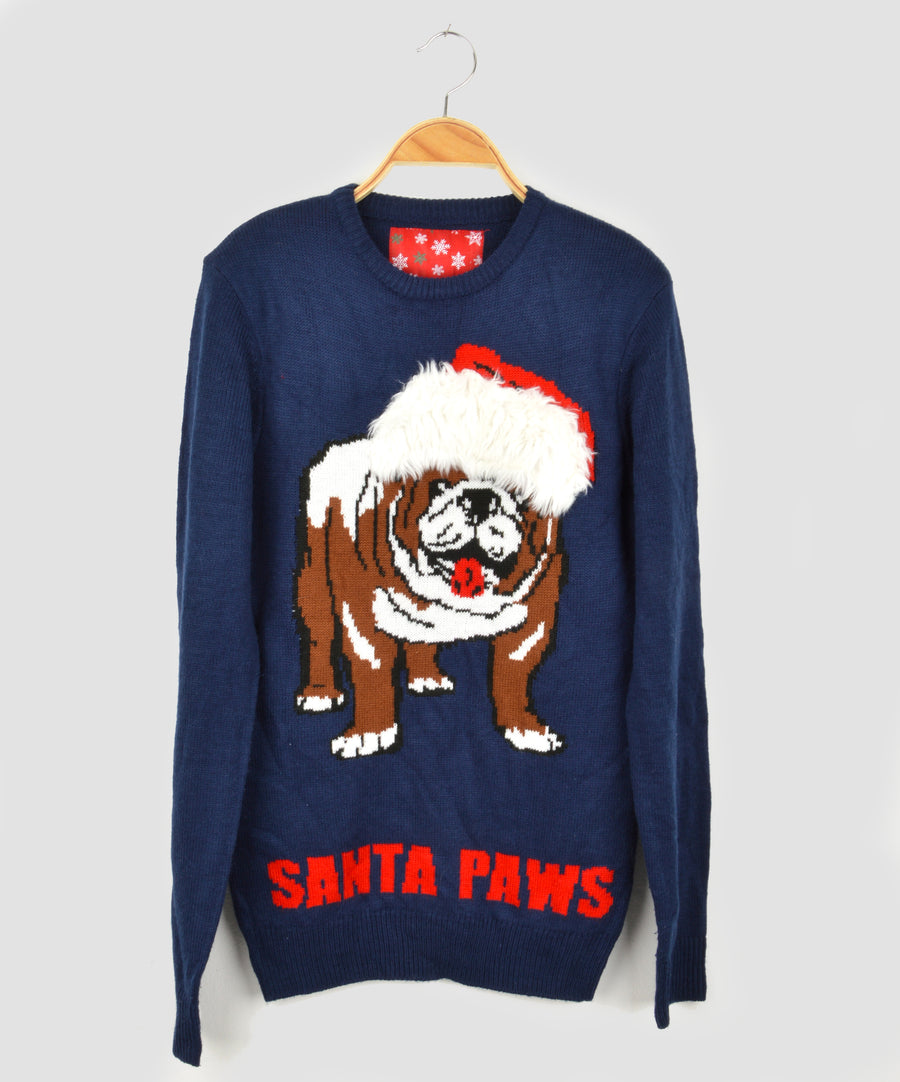 Vintage Christmas sweater - Santa Paws