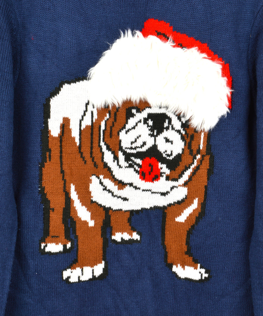 Vintage Christmas sweater - Santa Paws