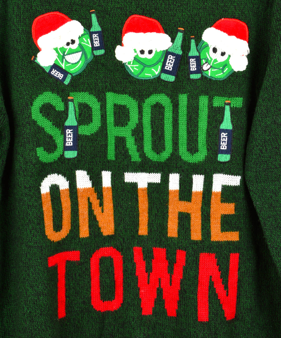 Vintage Christmas Sweater - Sprout int the town