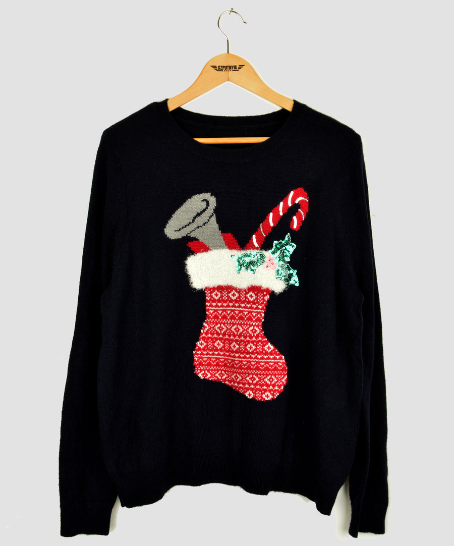 Vintage karácsonyi pulóver - Zokni