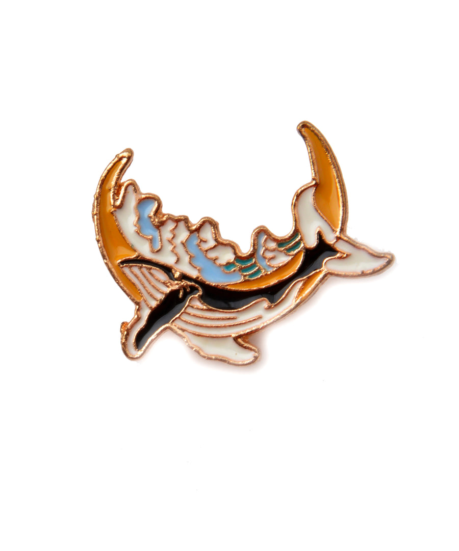 Pin - Whale with Moon
