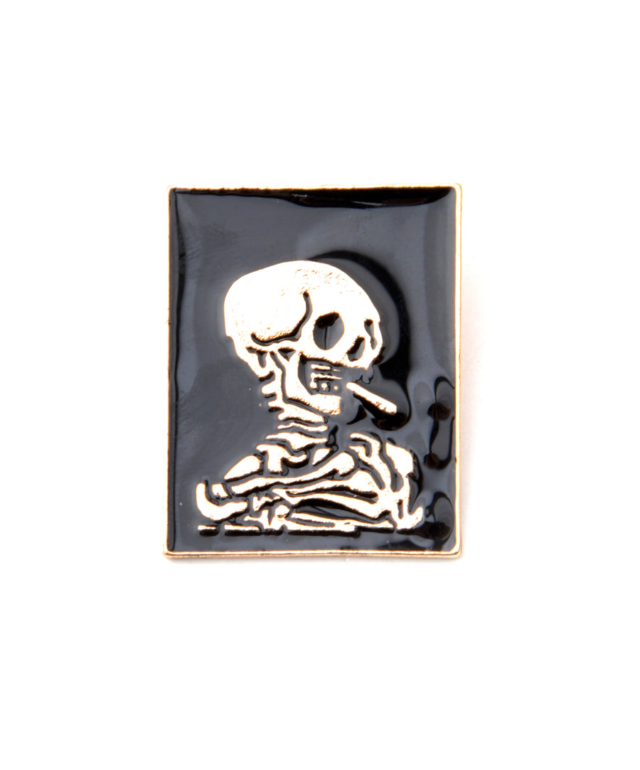Pin - Smoking skeleton