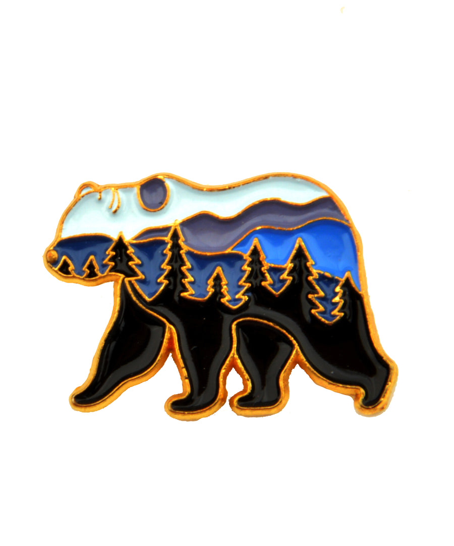 Kitűző - Erdei medve