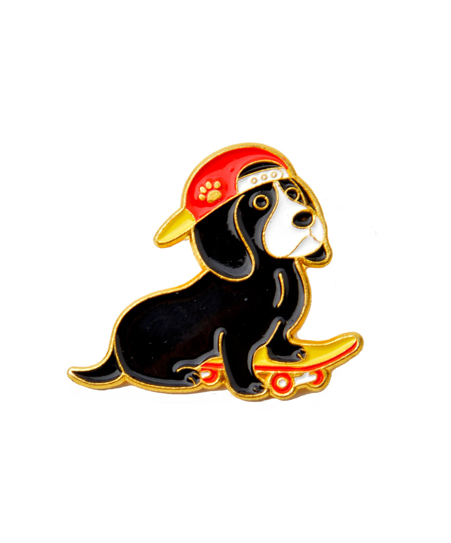 Pin - Skateboarding dog