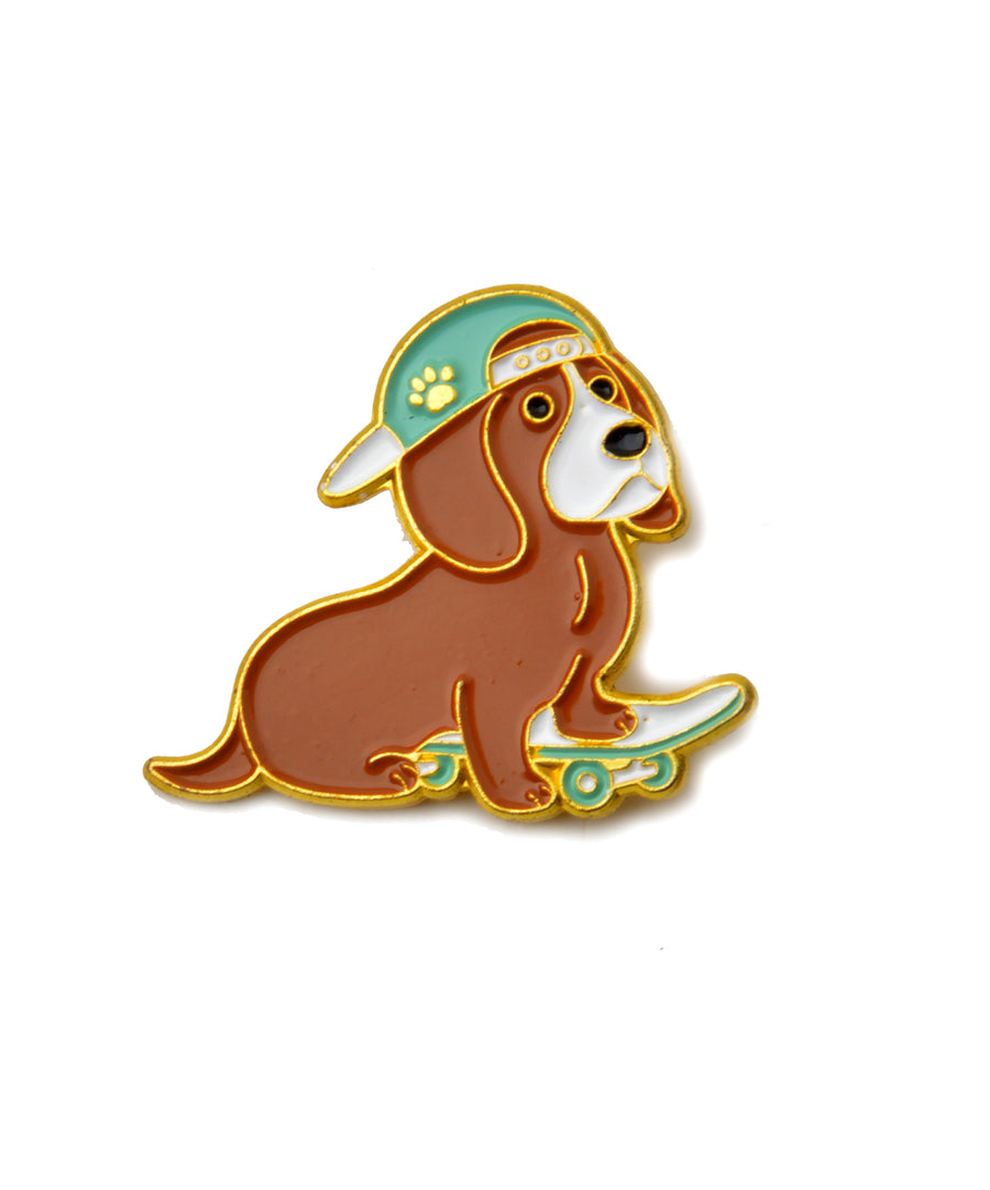 Pin - Skating dog II