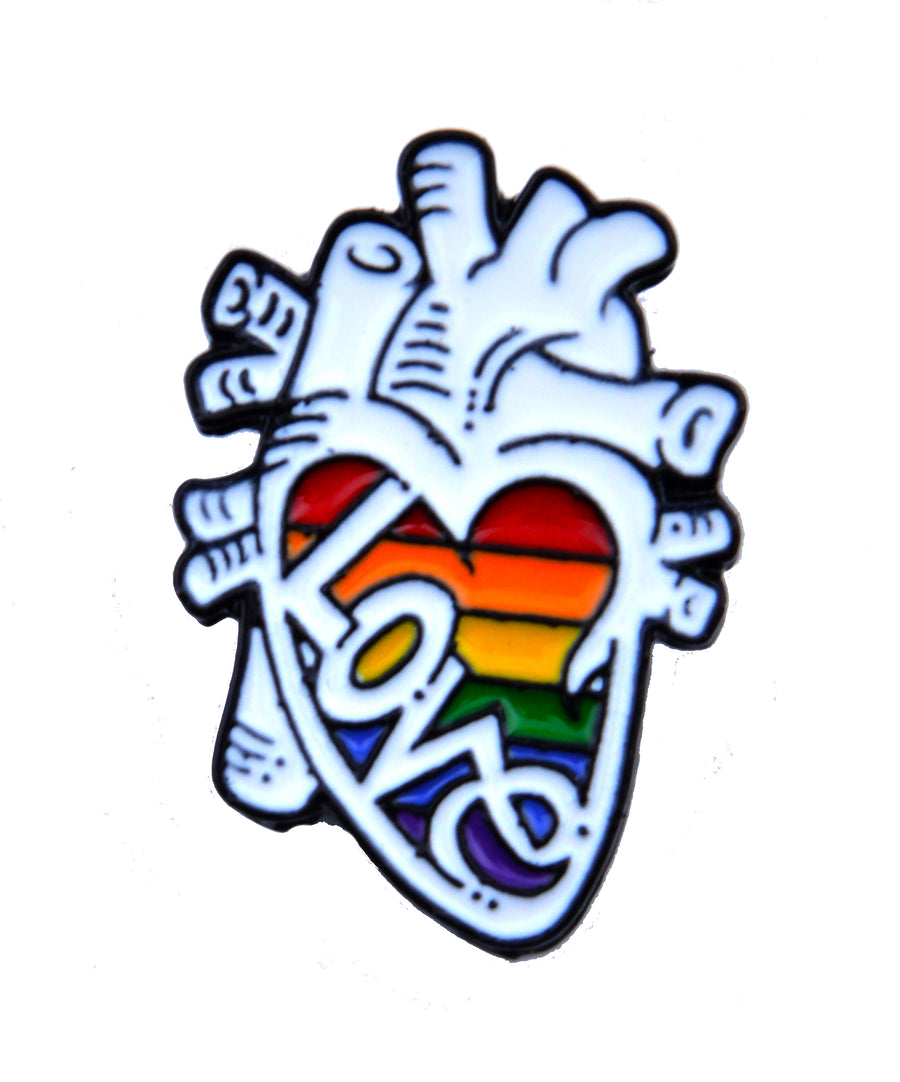 Pin - Rainbow heart