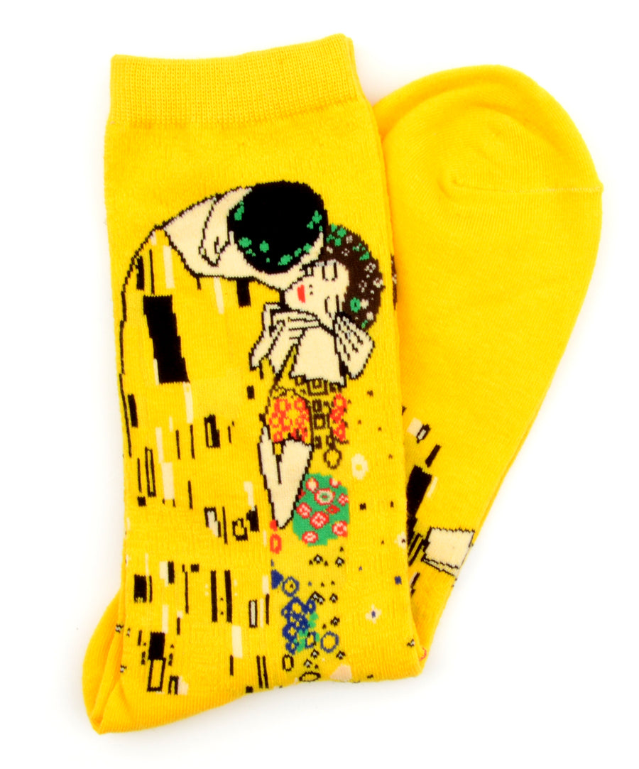 Klimt - A csók mintás festmény zokni