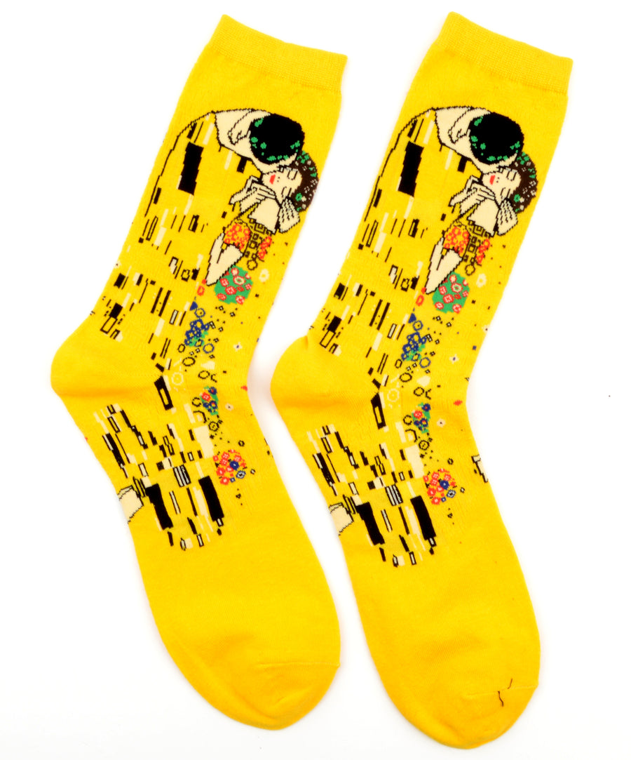 Klimt - A csók mintás festmény zokni