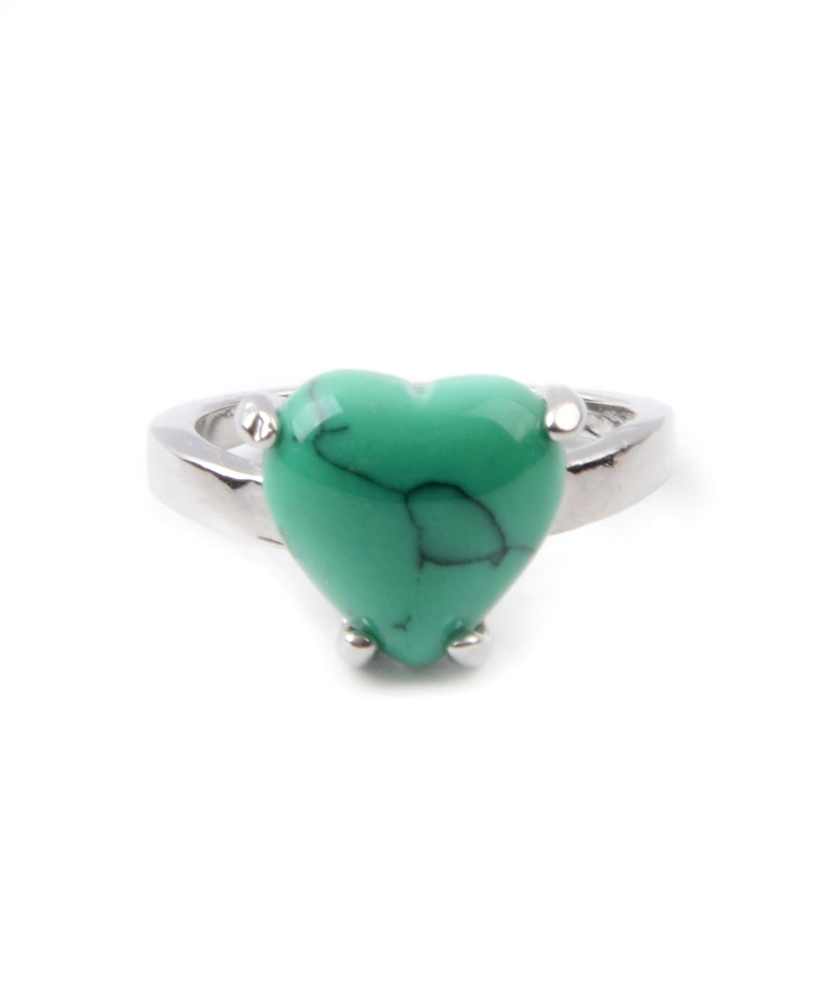 Zöld köves női gyűrű