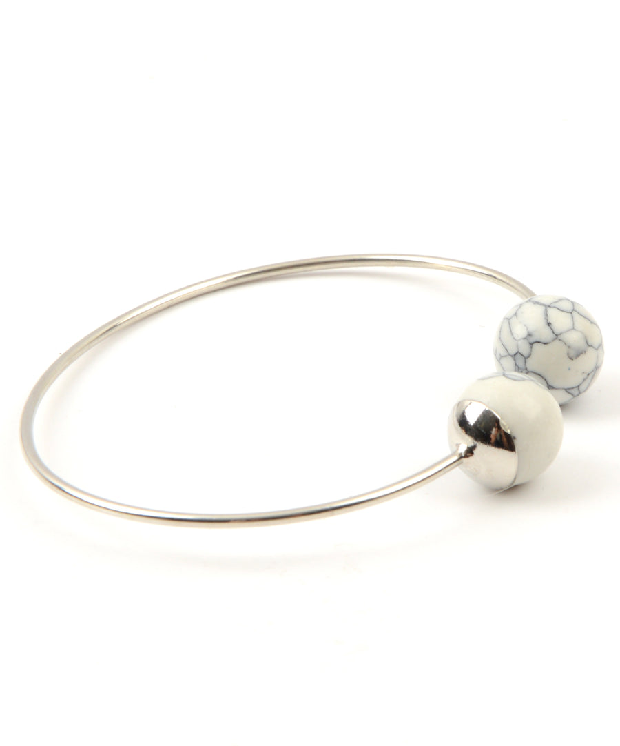 Boho Bracelet - White Sphere