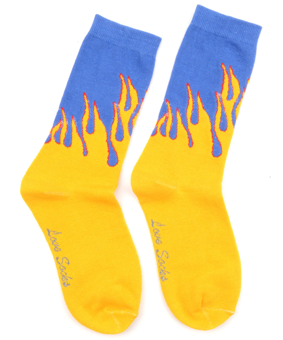Tűz mintás zokni