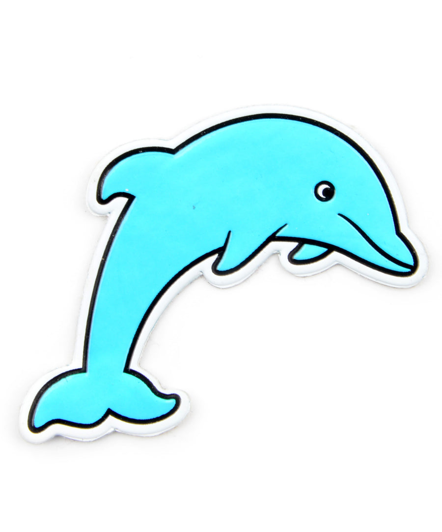Delfin alakú, M3 ragasztóval ellátott ruhamatrica