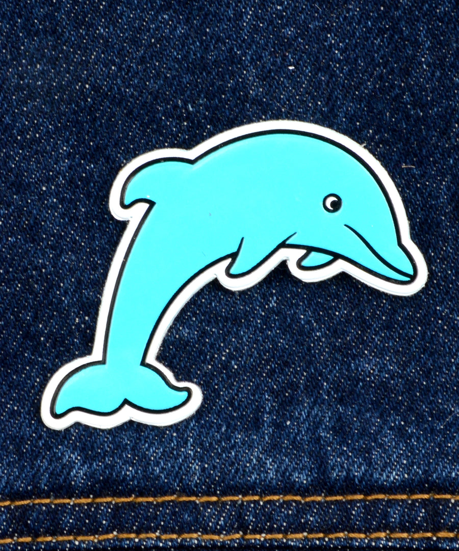 Delfin alakú, M3 ragasztóval ellátott ruhamatrica