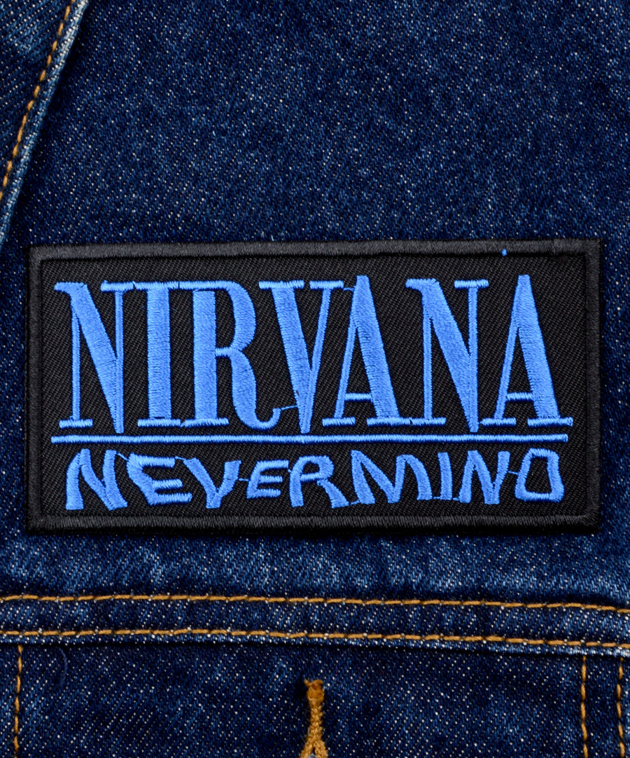 Nirvana feliratos hímzett felvarró