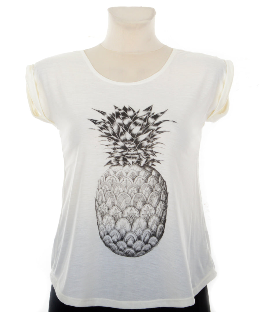 Ananász mintás női póló