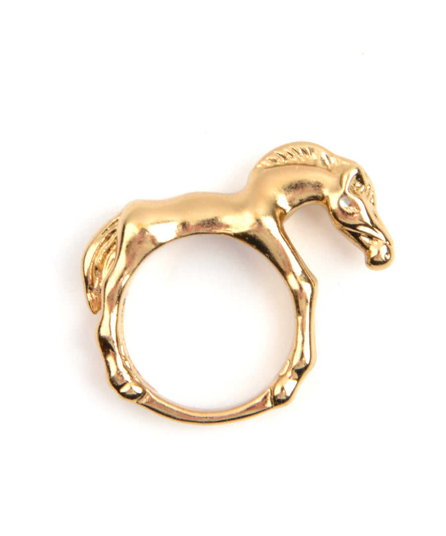 Ló alakú bizsu gyűrű