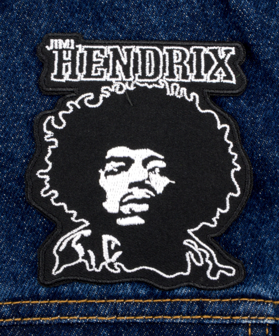 Jimi Hendrix mintájú hímzett felvarró