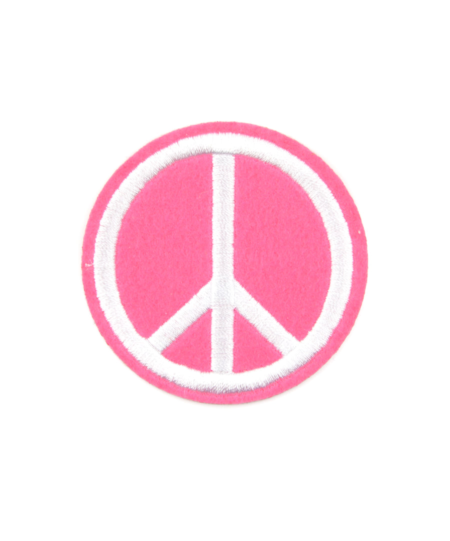 Béke jel alakú hímzett felvarró
