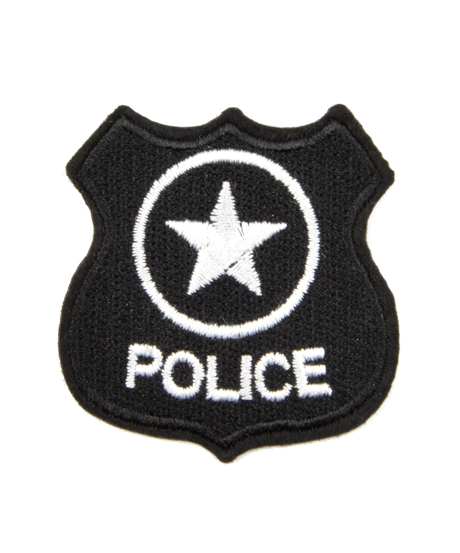 Rendőr jelvény alakú hímzett felvarró