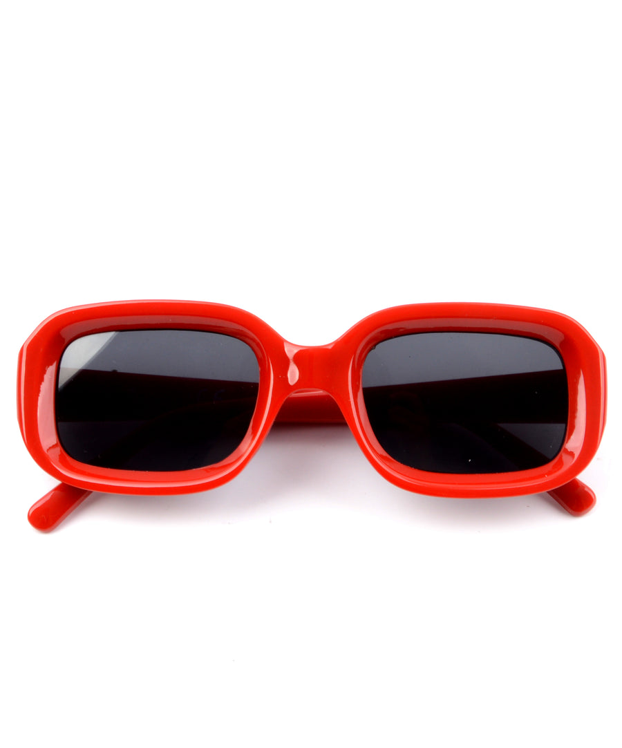 Retro stílusú piros napszemüveg