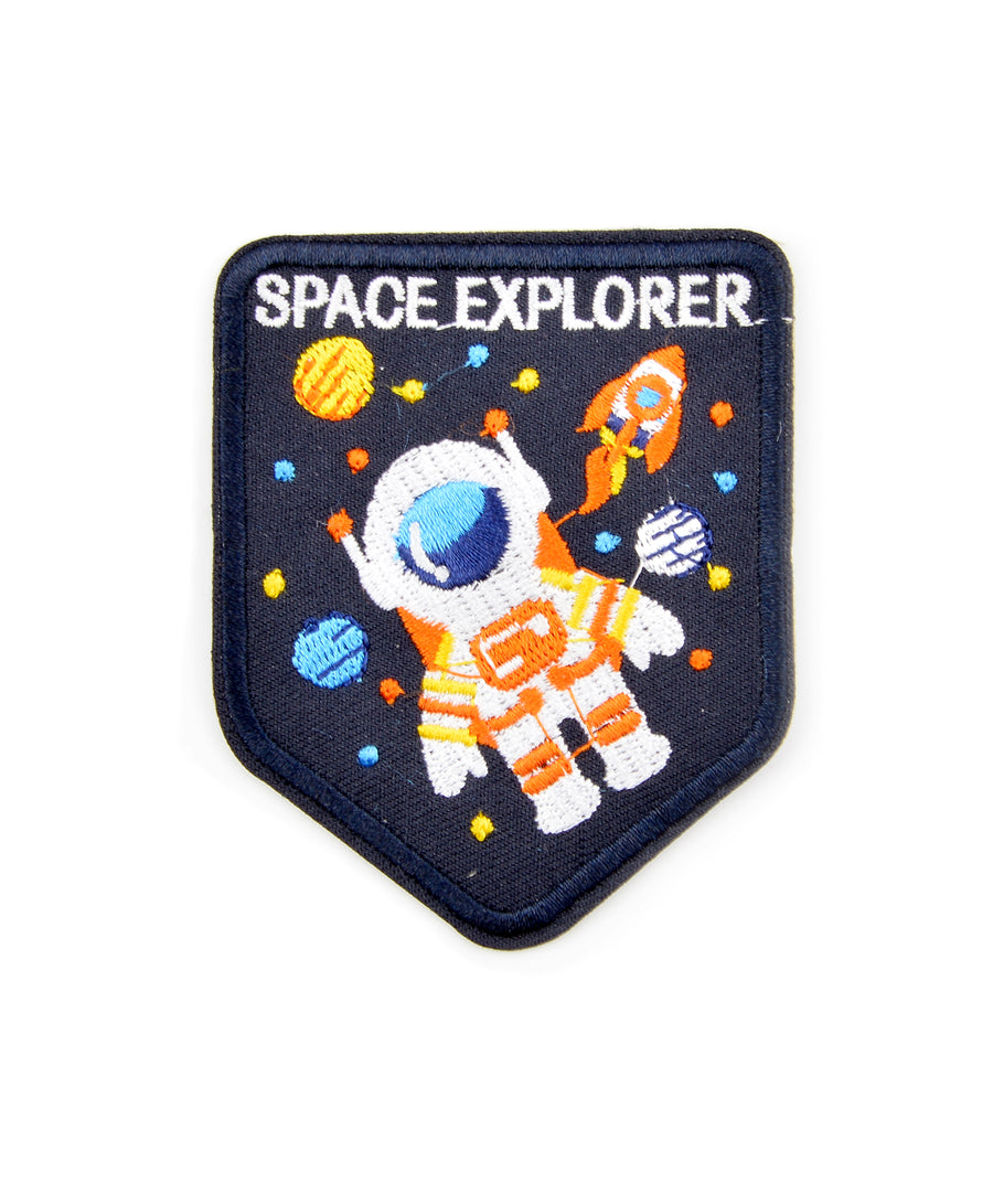 Space explorer űr mintás hímzett felvarró