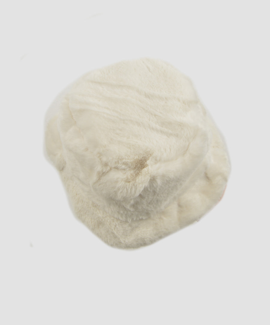 Fluffy Bucket Hat - Cream