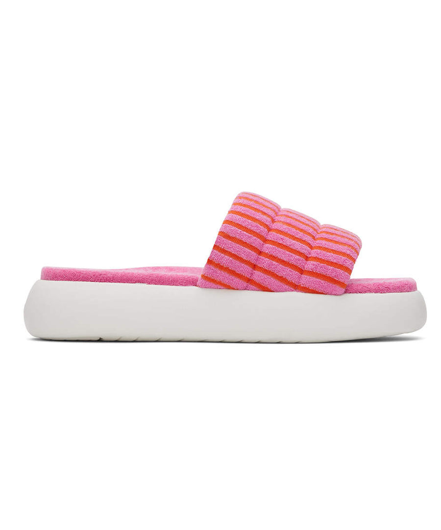 TOMS Mallow Slide Terry - Pink Striped