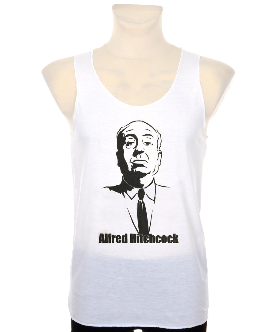 Hitchcock mintás uniszex trikó