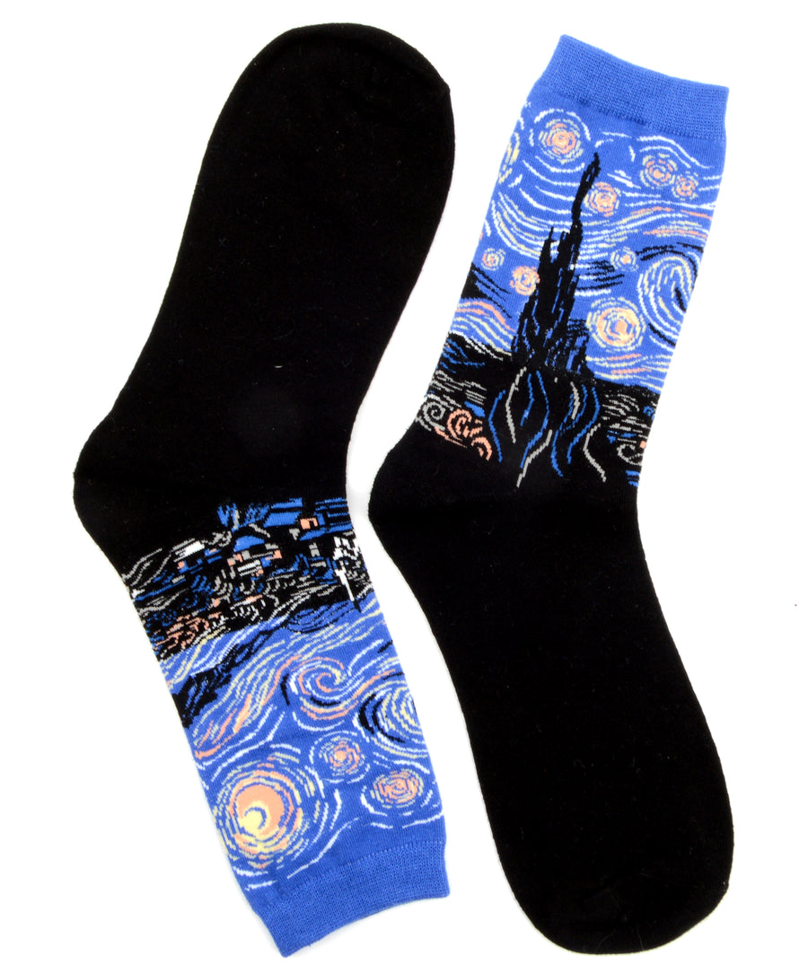 Vincent van Gogh festmény mintás zokni