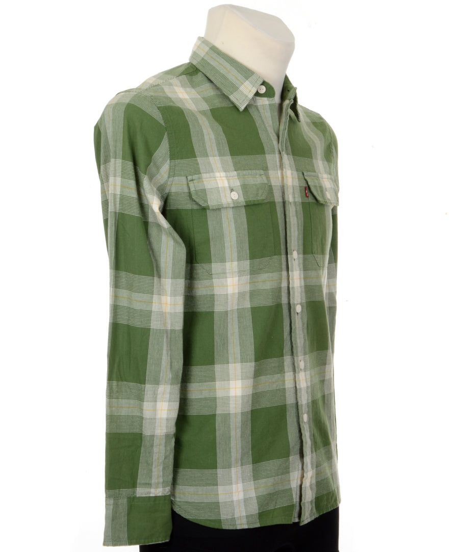 Zöld kockás használt Levi's ing