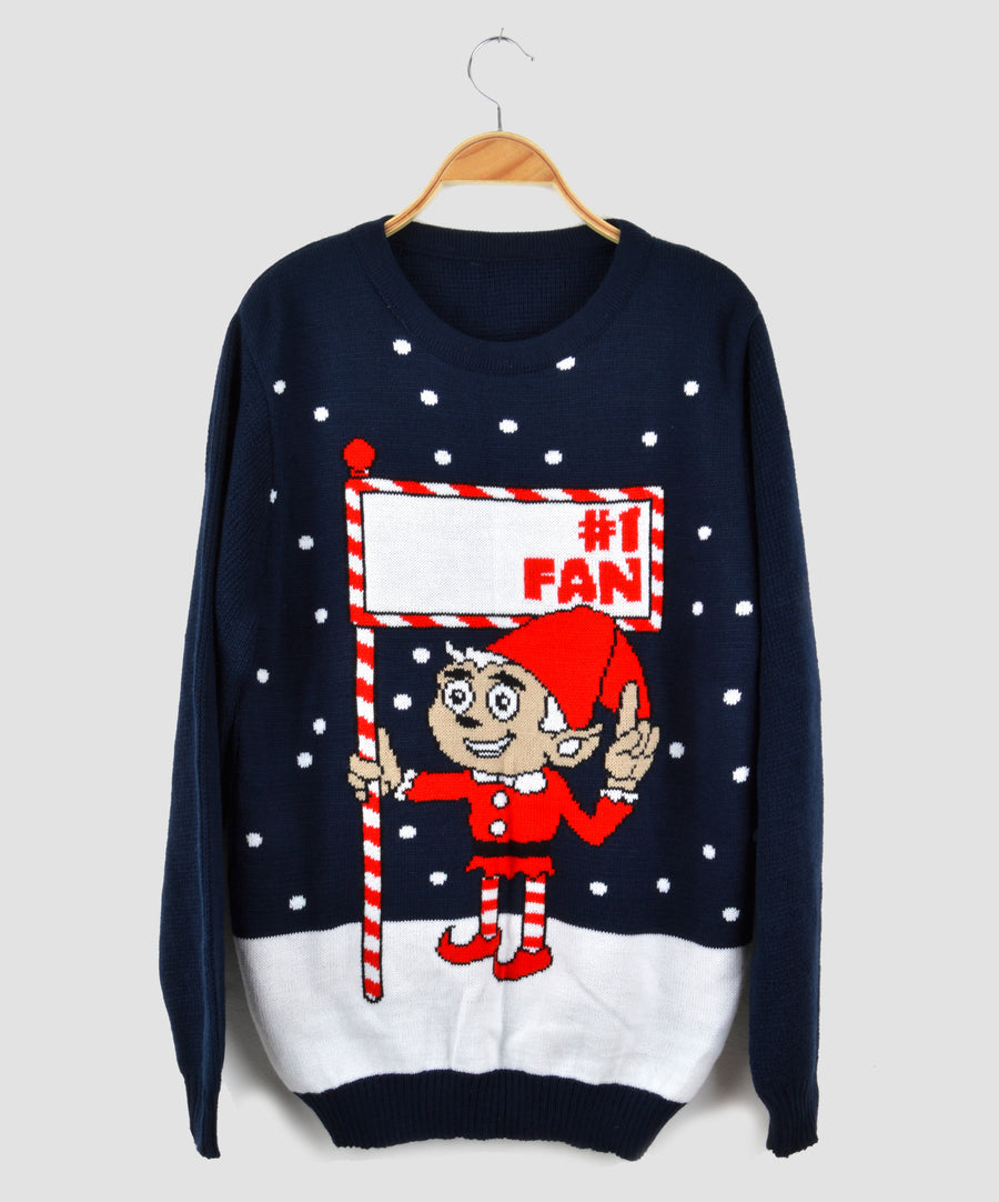 Vintage karácsonyi pulóver - #1 FAN