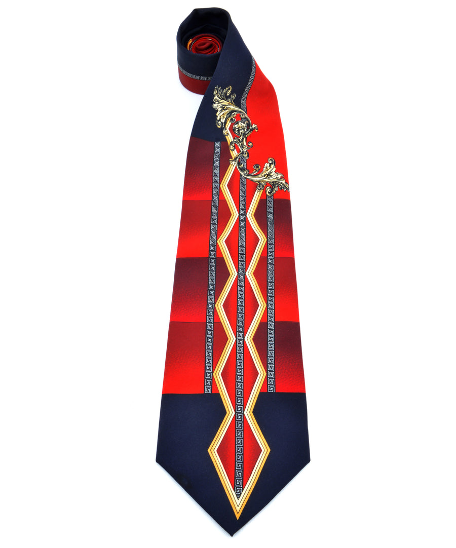 Vintage nyakkendő - Arany minta