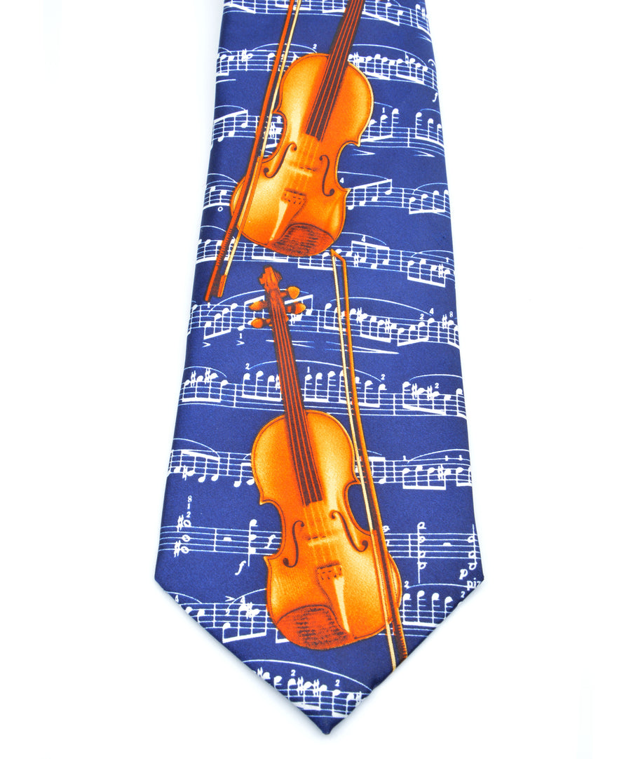 Vintage nyakkendő - Hegedű