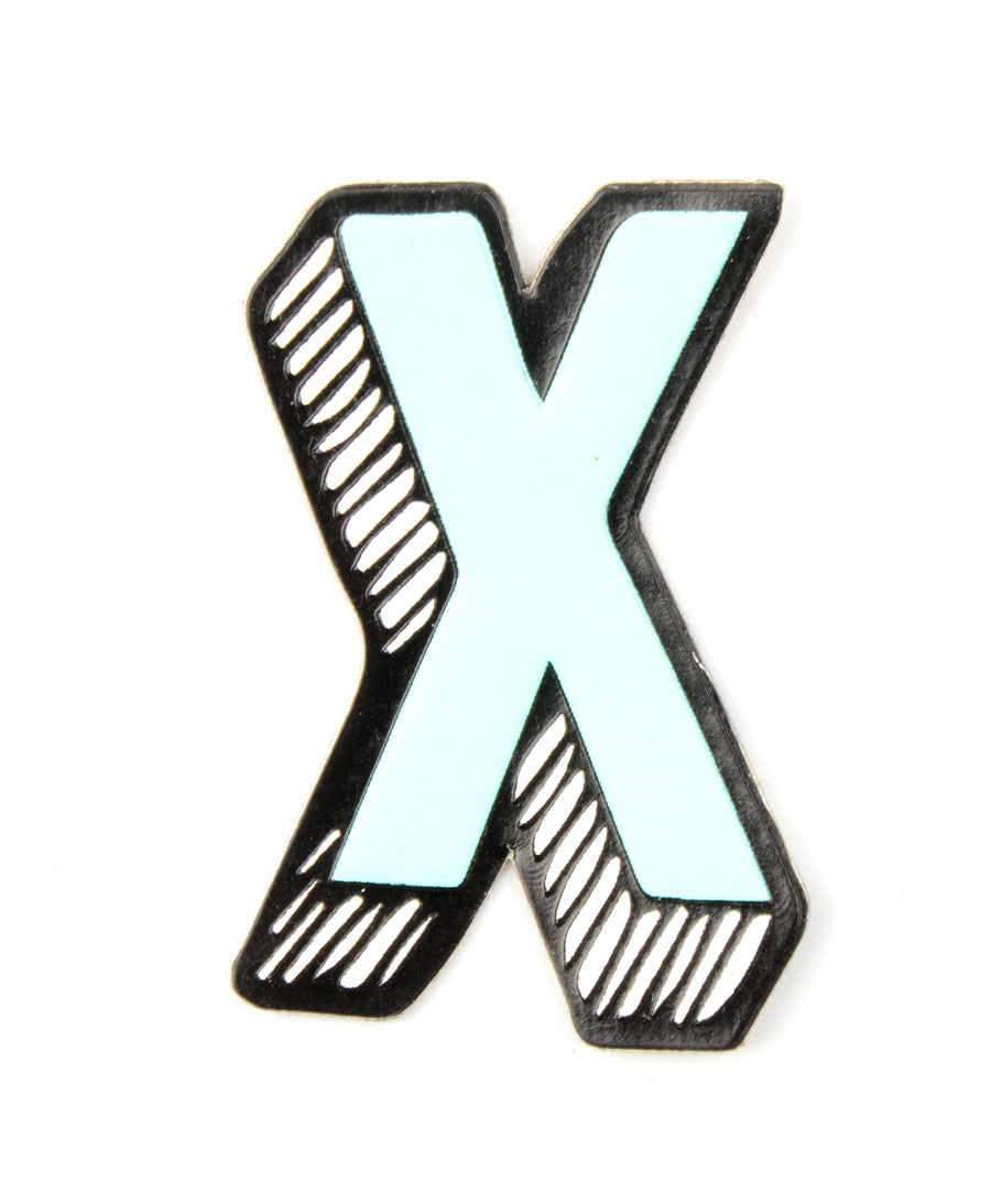 X betű alakú matrica