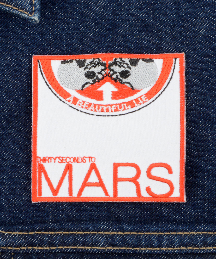 Thirty Seconds to Mars mintás hímzett felvarró