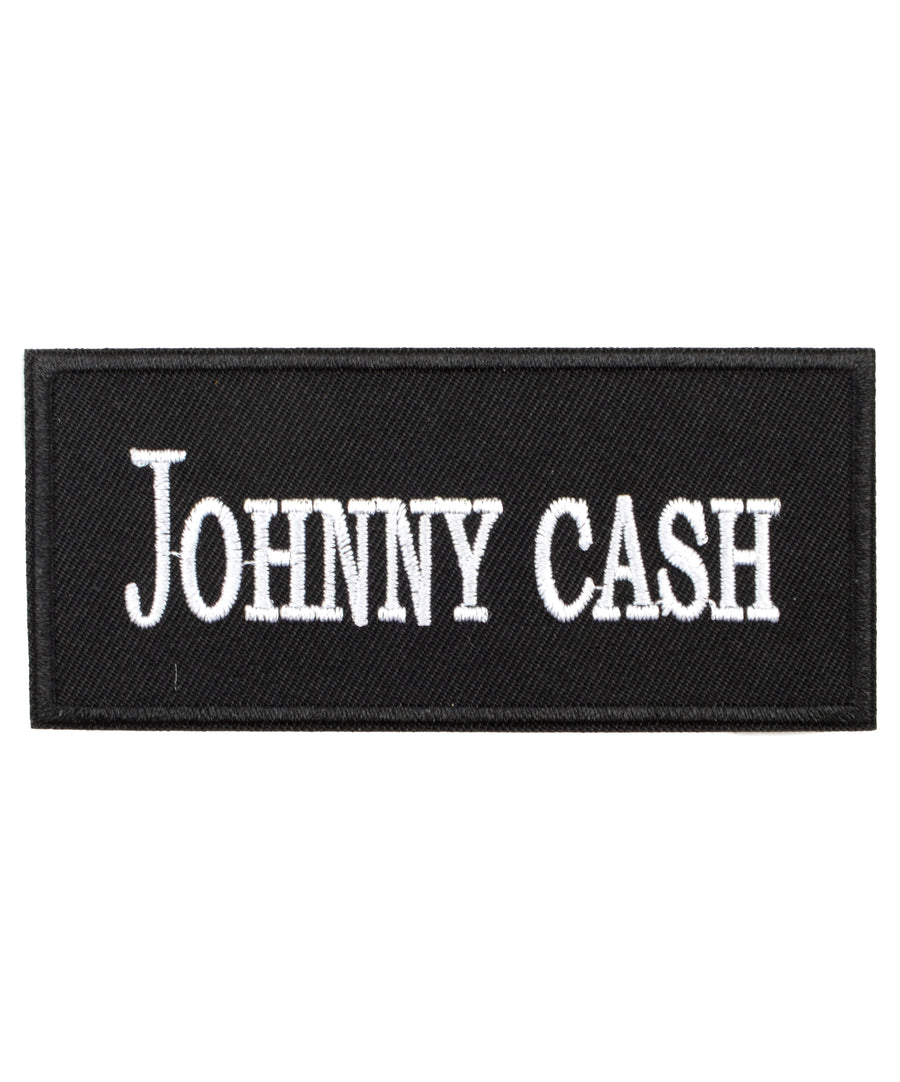Johnny Cash mintás hímzett felvarró