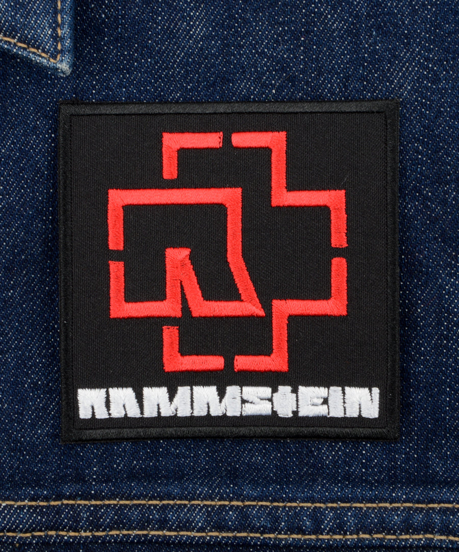 Rammstein mintás hímzett felvarró
