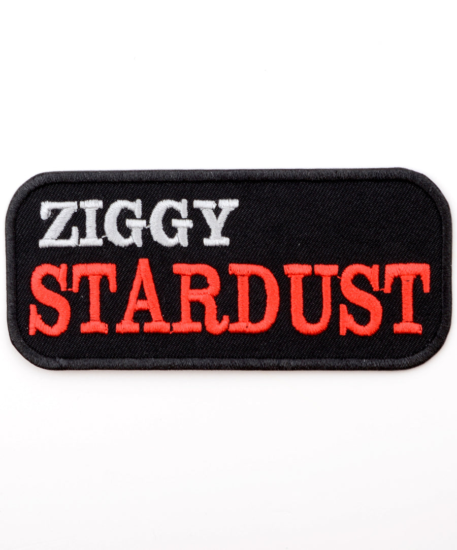 Ziggy Stardust mintás hímzett felvarró