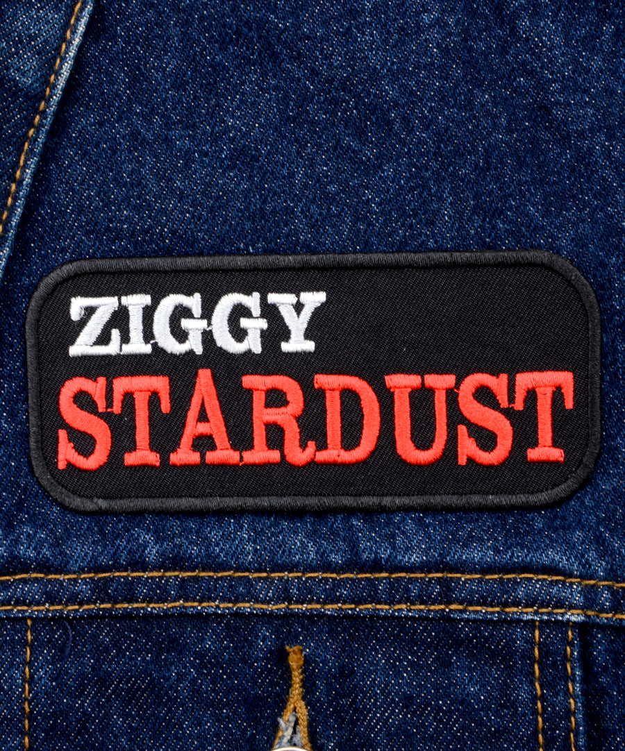 Ziggy Stardust mintás hímzett felvarró
